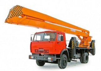 Аренда автовышки 29 м. КАМАЗ