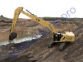 Аренда экскаватора с длинной стрелой Caterpillar